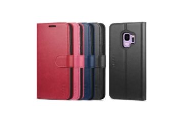 TUCCH Samsung S9 Wallet Case - Galaxy S9 PU Leather Case with Kickstand and Magnetic Closure - 4 Color