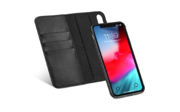 TUCCH iPhone X Detachable Case 2IN1, Folio / Flip Cover with RFID Blocking, Kickstand, Credit Card Slots, Magnetic Closure & Auto Sleep Wake/Support Wireless Charging