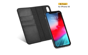 TUCCH iPhone XS Detachable Case 2IN1, Folio / Flip Cover with RFID Blocking, Kickstand, Credit Card Slots, Magnetic Closure & Auto Sleep Wake/Support Wireless Charging