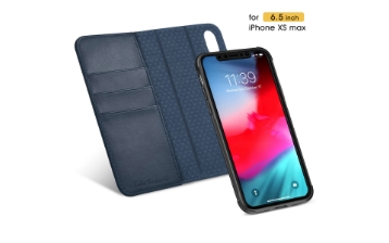 TUCCH iPhone XS Max Detachable Case 2IN1, Folio / Flip Cover with RFID Blocking, Kickstand, Credit Card Slots, Magnetic Closure & Auto Sleep Wake/Support Wireless Charging