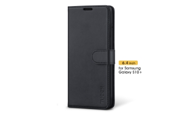 TUCCH SAMSUNG S10 Plus Wallet Case - Galaxy S10P Leather Case with Kickstand and Magnetic Clasp
