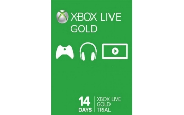 Xbox Live 14 Days Gold Membership Trial Card
