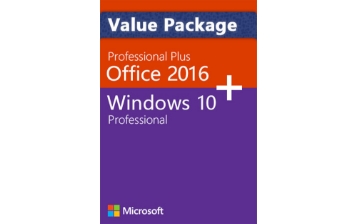 Windows 10 Pro + Office 2016 Pro - Value Package