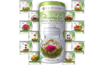 Flowering Tea 12-Count Variety Pack with Gift Canister