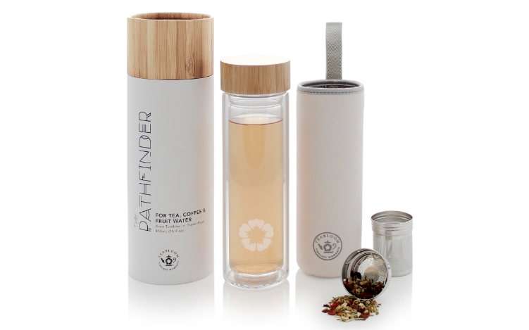 The Pathfinder All-Purpose Beverage Double Walled Glass Flask - 15 oz / 450 ml