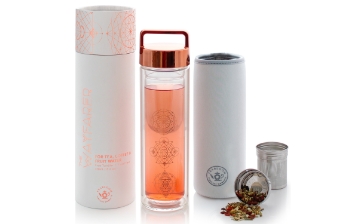 The Wayfarer All-Purpose Beverage Insulated Glass Flask 15 oz / 450 ml