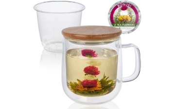 MINDFUL MOMENTS® Insulated Tea Brewing Mug Set – 15oz/450ml